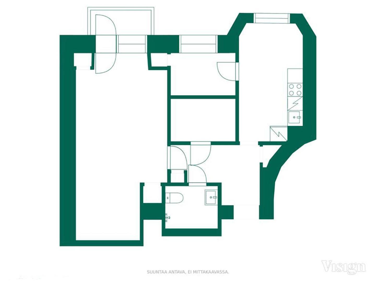 Artistic Kallio Apartment Хельсинки Экстерьер фото